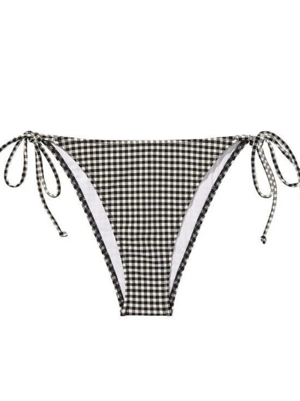 Victoria's Secret Bikini Bottom Gingham Brazilian String Women’s size Large NEW